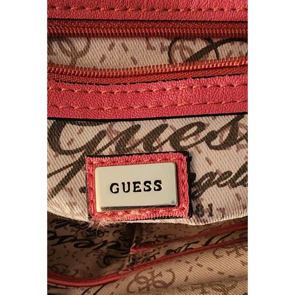 Guess Passion Pink quilted bow carry-all satchel bag - Picture 4 of 8